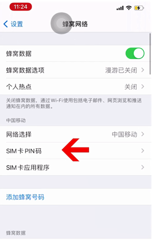 颍上苹果14维修网分享如何给iPhone14的SIM卡设置密码 