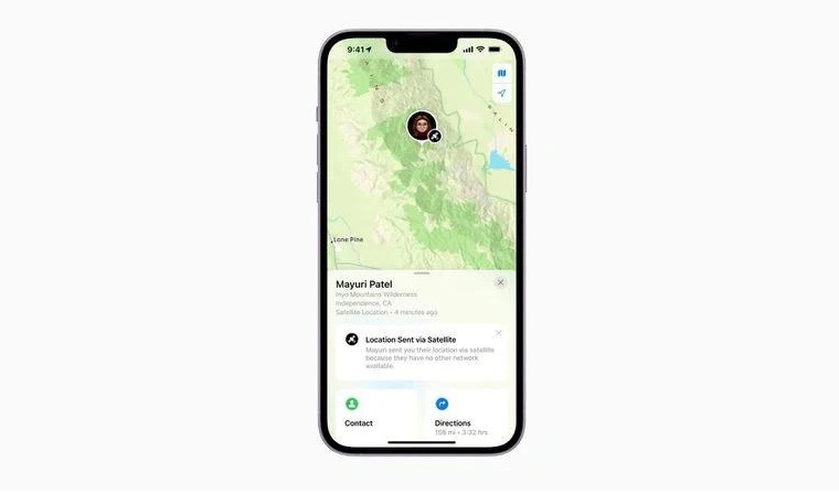 颍上苹果14维修分享iPhone14系列中 FindMy功能通过卫星分享位置方法教程 